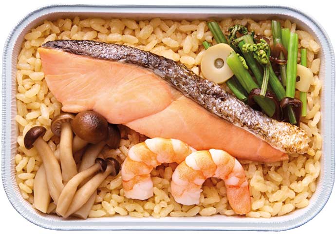 Kamameshi Salmon Panggang dan Nasi