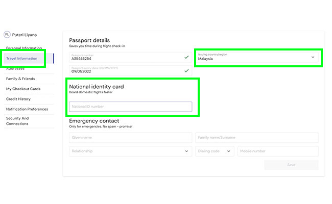 Select your departure and return time.