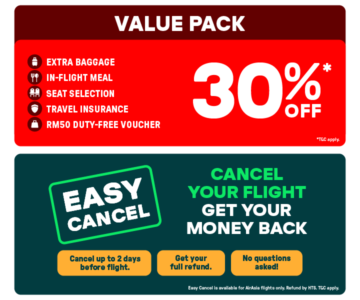 30% OFF* VALUE PACK +Easy Cancel