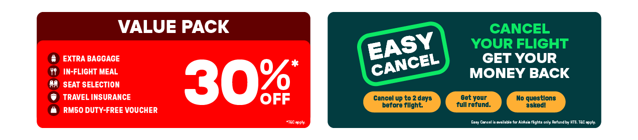 30% OFF* VALUE PACK +Easy Cancel